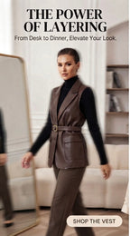 Gilet Cuir Élégant