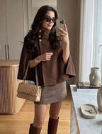 🤎 Élégance d’hiver | Cape Coat