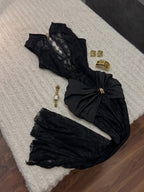 🖤 ROBE DE NUIT EN DENTELLE 🤍