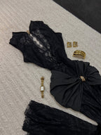 🖤 ROBE DE NUIT EN DENTELLE 🤍
